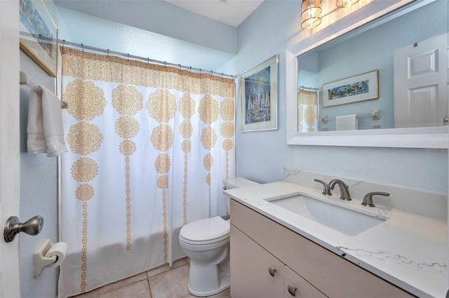 860 Silver Springs Ter NW, Port Charlotte, FL 33948 - full bath with vanity, tile patterned flooring, and shower / bath combo