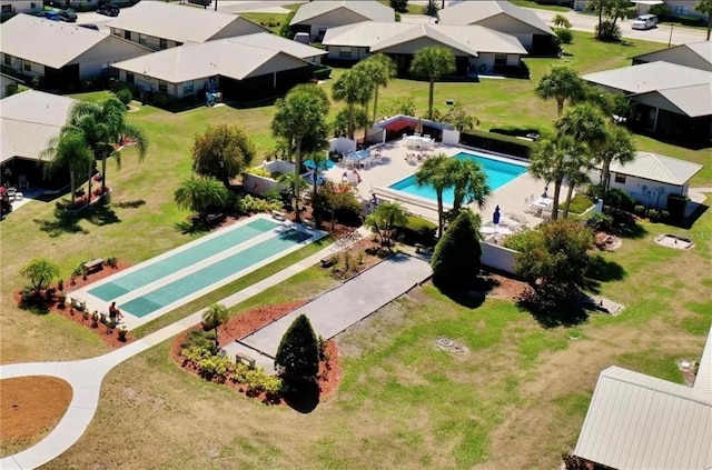 2103 Villaway E, Sebring, FL 33876 - aerial perspective of suburban area featuring a pool area