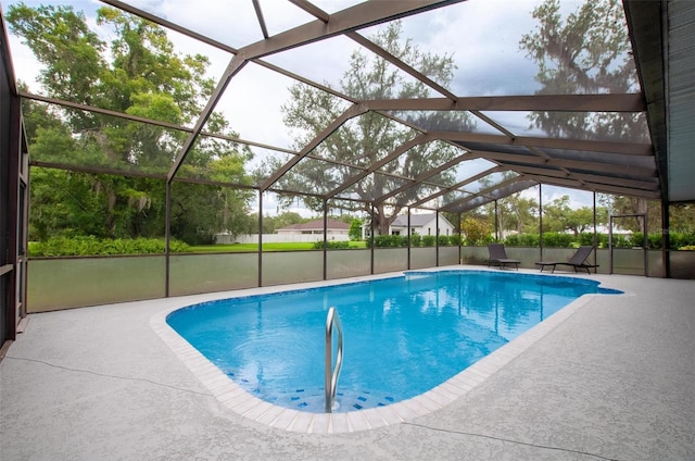 3990 NE Ashley Ter, Arcadia, FL 34266 - outdoor pool with a patio area and glass enclosure
