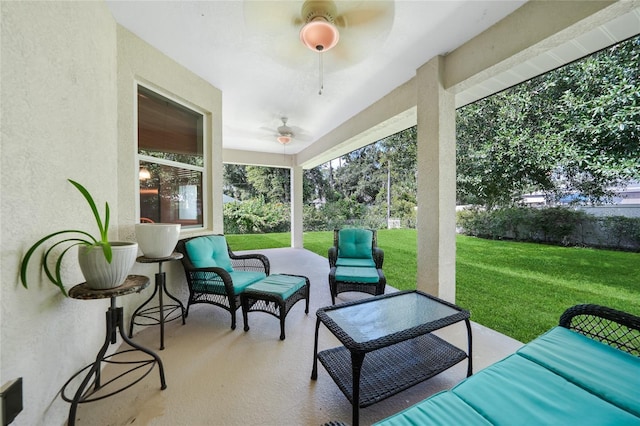 2697 Parrot St, North Port, FL 34286 - view of patio with an outdoor living space