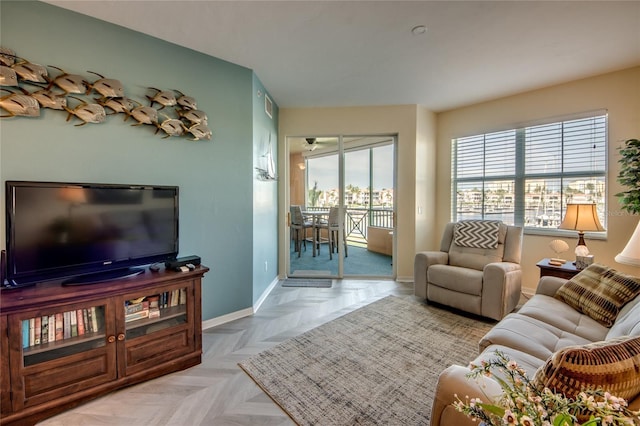 2090 Matecumbe Key Rd Unit 1202, Punta Gorda, FL 33955 - living room featuring baseboards