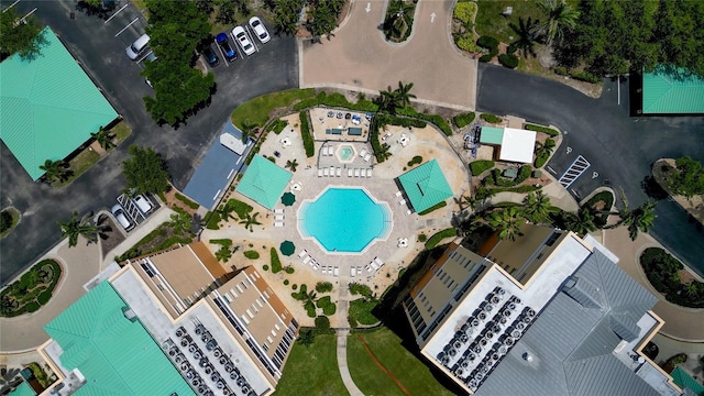 2090 Matecumbe Key Rd Unit 1202, Punta Gorda, FL 33955 - aerial view of a pool area