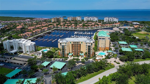 2090 Matecumbe Key Rd Unit 1202, Punta Gorda, FL 33955 - drone / aerial view of a large body of water and a marina