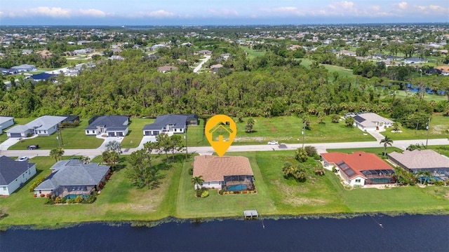 771 Rotonda Cir, Rotonda West, FL 33947 - aerial view of property's location featuring a nearby body of water and nearby suburban area