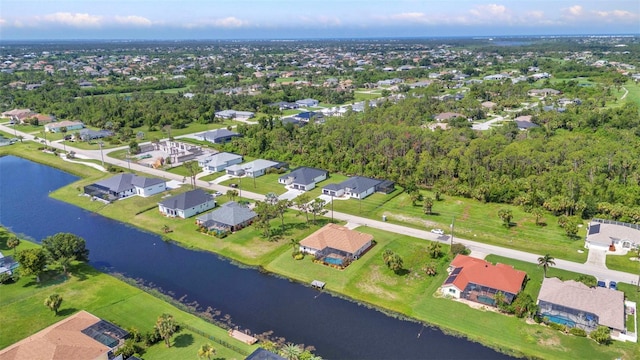 771 Rotonda Cir, Rotonda West, FL 33947 - aerial view of property and surrounding area featuring a nearby body of water and nearby suburban area