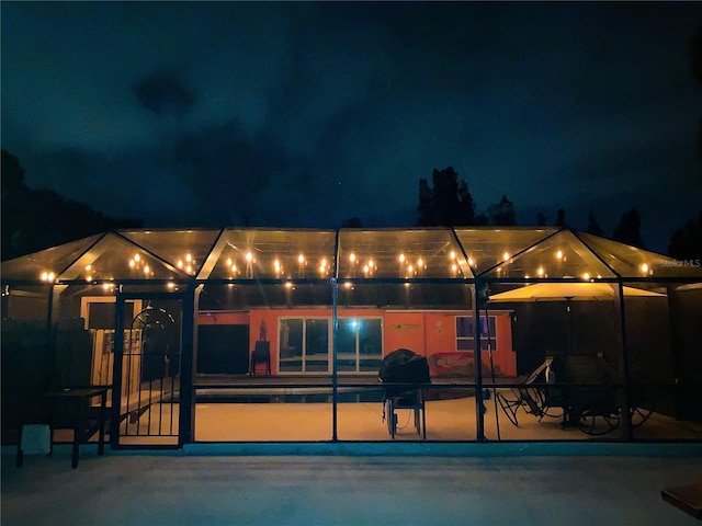 232 Darst Ave, Punta Gorda, FL 33950 - view of back of house at night