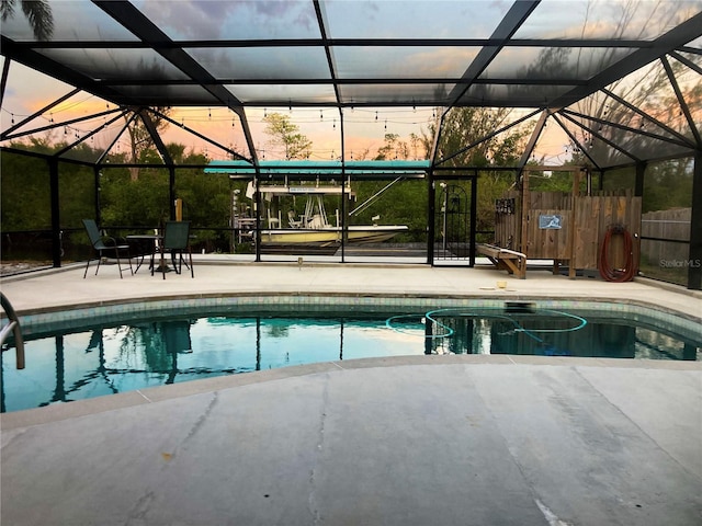 232 Darst Ave, Punta Gorda, FL 33950 - outdoor pool featuring a patio and a lanai