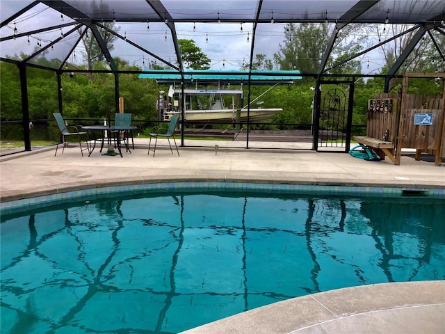 232 Darst Ave, Punta Gorda, FL 33950 - swimming pool with a patio and a lanai