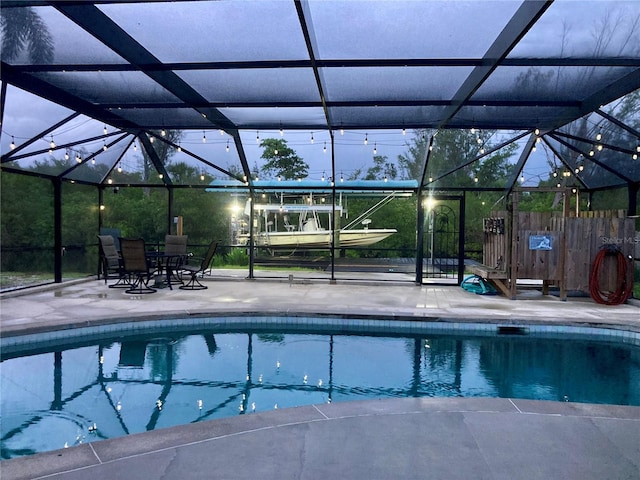 232 Darst Ave, Punta Gorda, FL 33950 - outdoor pool featuring a patio area and a lanai