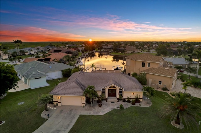574 Macedonia Dr, Punta Gorda, FL 33950 - aerial view of residential area featuring a nearby body of water