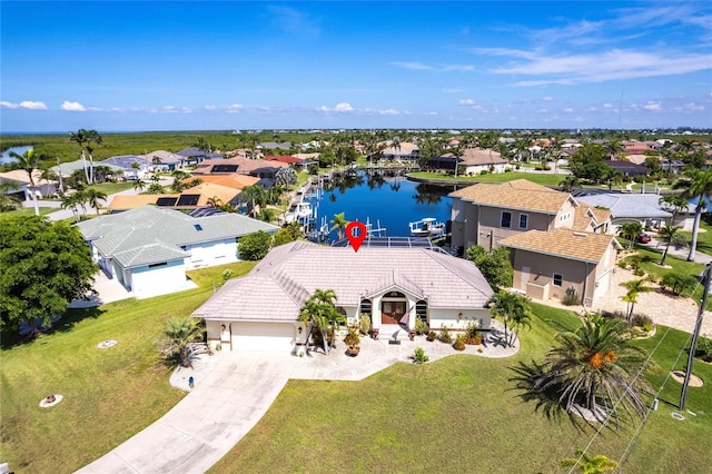 574 Macedonia Dr, Punta Gorda, FL 33950 - aerial view of residential area with a nearby body of water