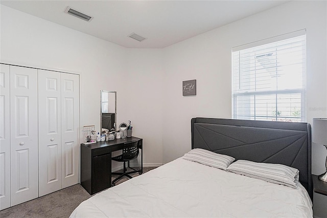 8516 Cache Dr, Sarasota, FL 34240 - bedroom with a closet and carpet floors
