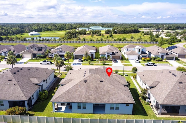 8516 Cache Dr, Sarasota, FL 34240 - aerial perspective of suburban area featuring a large body of water