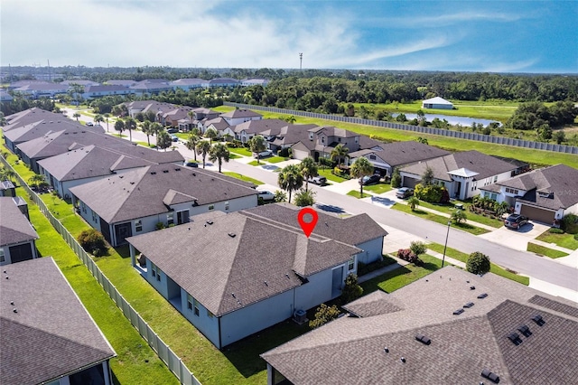 8516 Cache Dr, Sarasota, FL 34240 - aerial perspective of suburban area featuring a large body of water
