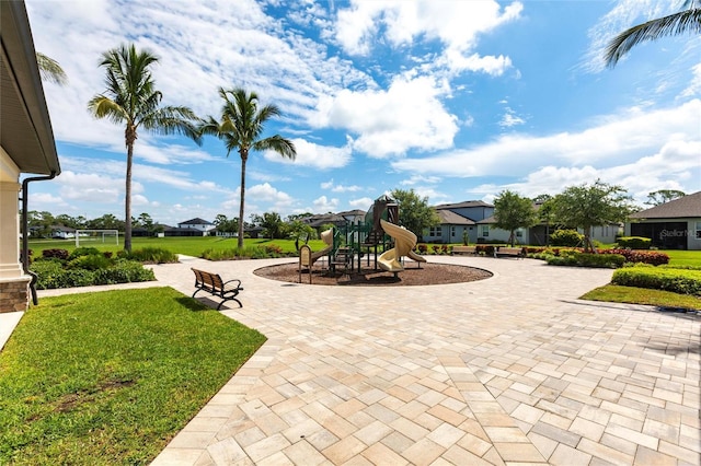 8516 Cache Dr, Sarasota, FL 34240 - communal playground with a yard