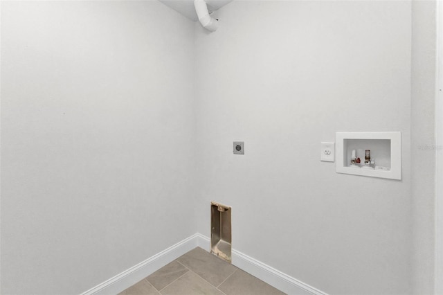 3435 W Price Blvd, North Port, FL 34286 - washroom with hookup for an electric dryer, washer hookup, and light tile patterned floors