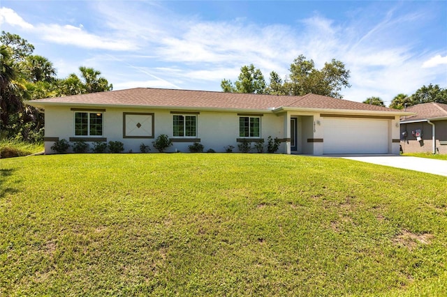1710 Blackwood Cir, North Port, FL 34288 - single story home featuring stucco siding, a garage, and driveway