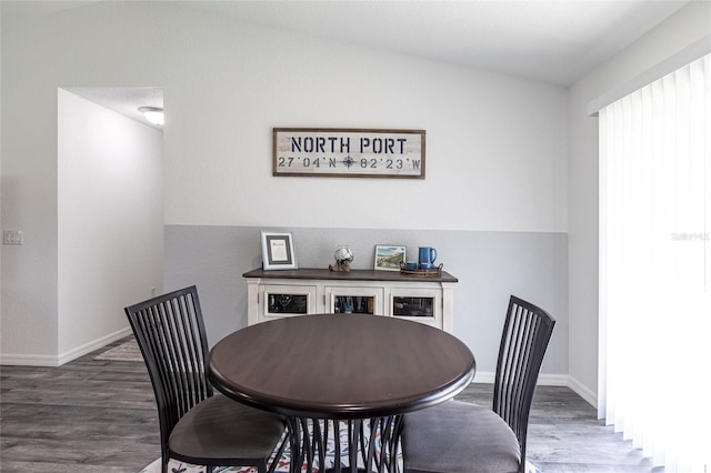 1710 Blackwood Cir, North Port, FL 34288 - dining area with wood finished floors and baseboards