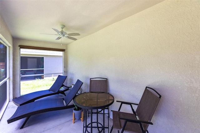 1710 Blackwood Cir, North Port, FL 34288 - view of patio with a ceiling fan