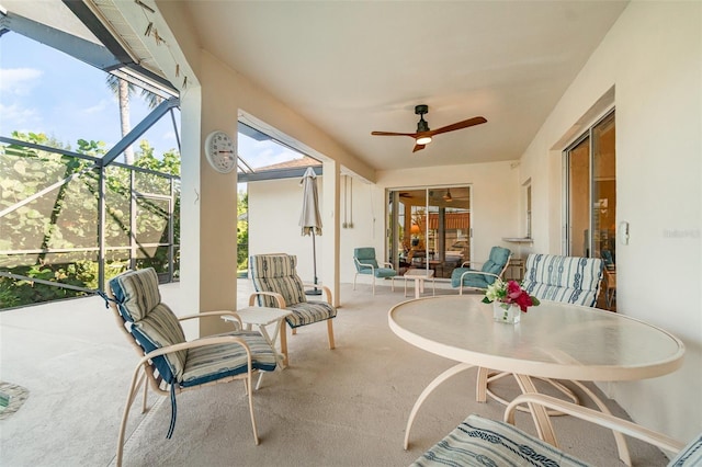 3425 Magnolia Way, Punta Gorda, FL 33950 - sunroom / solarium with ceiling fan