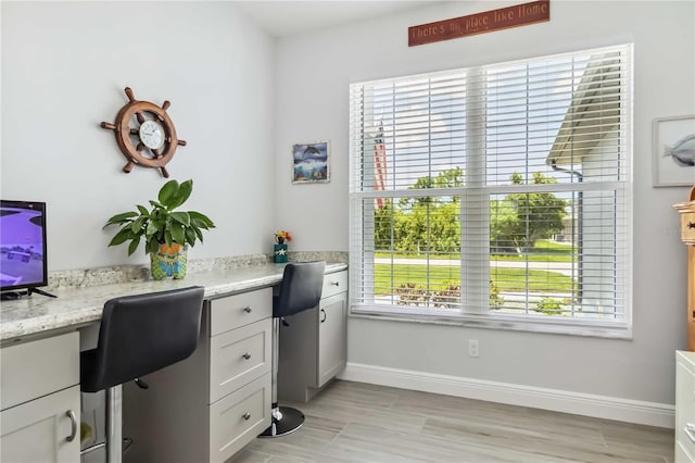 13416 Trascoro Ln, Port Charlotte, FL 33981 - office with built in study area and light wood-style floors