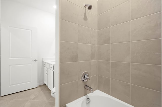 17565 Opal Sand Dr Unit 403, Venice, FL 34293 - full bathroom featuring vanity, tub / shower combination, and tile patterned flooring