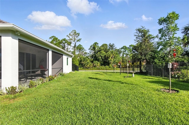2456 Nabble Ln, North Port, FL 34288 - view of yard with a sunroom