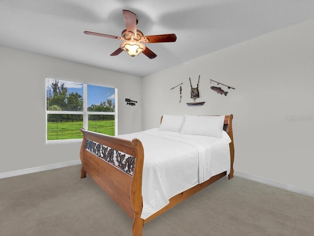 9761 Councilor Ln, North Fort Myers, FL 33917 - bedroom featuring carpet and a ceiling fan