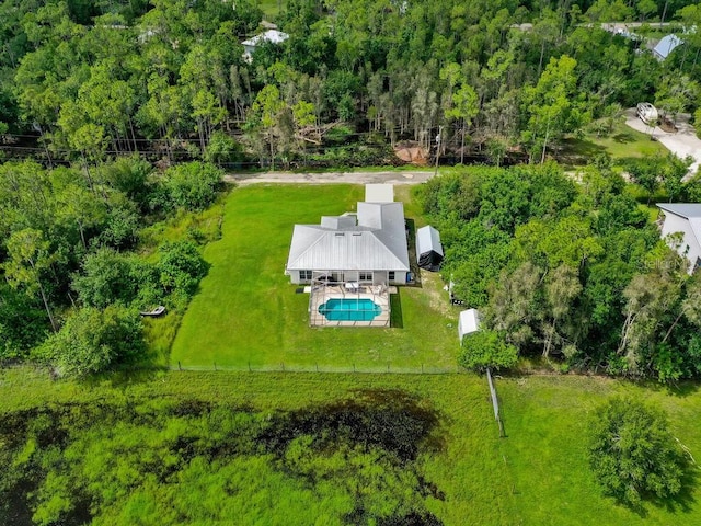 9761 Councilor Ln, North Fort Myers, FL 33917 - view from above of property with a pool