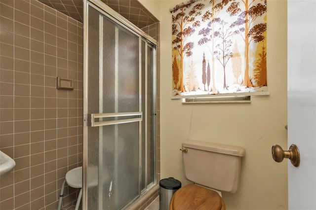 16 Tropicana Dr, Punta Gorda, FL 33950 - bathroom with a shower stall and toilet
