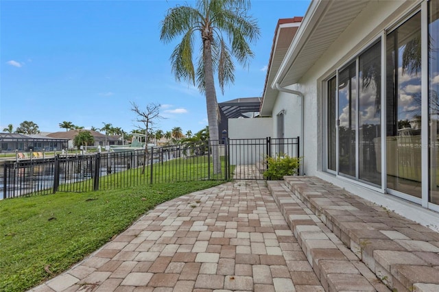 16 Tropicana Dr, Punta Gorda, FL 33950 - view of patio with a water view