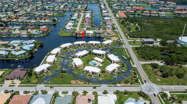 1080 Bal Harbor Blvd Unit 5B, Punta Gorda, FL 33950 - aerial view of property's location featuring nearby suburban area and a large body of water
