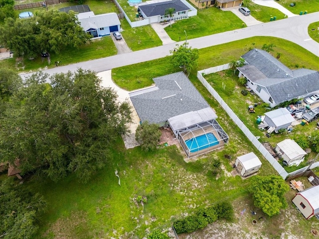 740 Dobell Ter NW, Port Charlotte, FL 33948 - aerial view of residential area with a pool