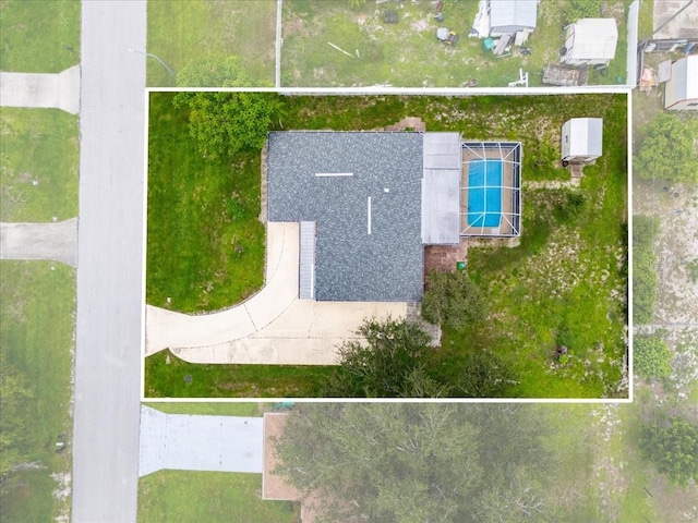 740 Dobell Ter NW, Port Charlotte, FL 33948 - aerial view of property and surrounding area with property boundaries highlighted