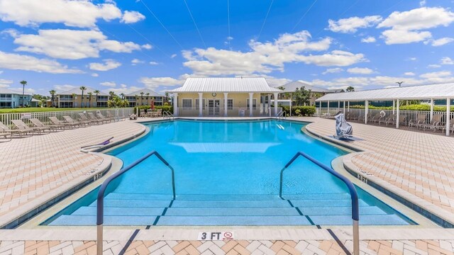 2047 Royal Tern Cir, Punta Gorda, FL 33983 - community pool with a patio