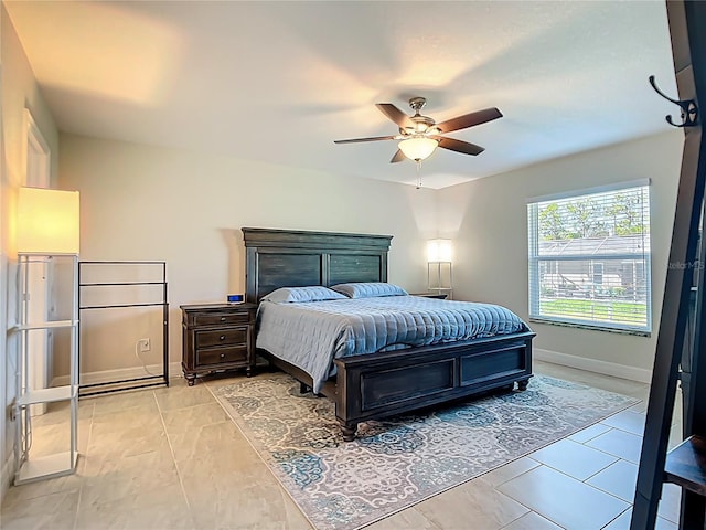 5493 Jody Ave, North Port, FL 34288 - bedroom with ceiling fan and baseboards