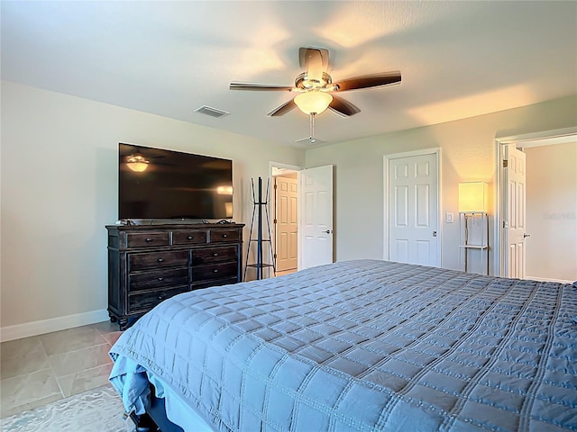 5493 Jody Ave, North Port, FL 34288 - bedroom with baseboards and a ceiling fan