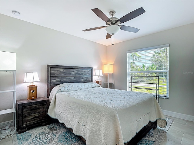 5493 Jody Ave, North Port, FL 34288 - bedroom with baseboards and ceiling fan