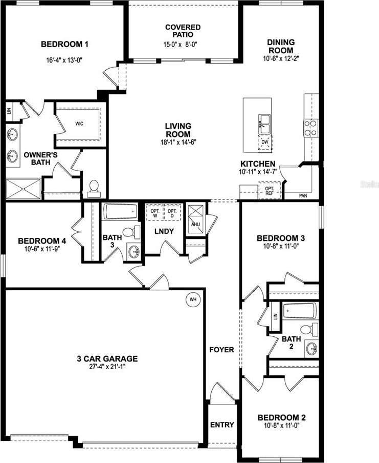 16468 Tonawanda Dr, Punta Gorda, FL 33955 - view of floor plan / room layout