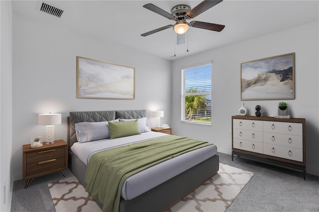 17395 Palmetto Pass Ln, Punta Gorda, FL 33982 - bedroom with carpet floors and ceiling fan
