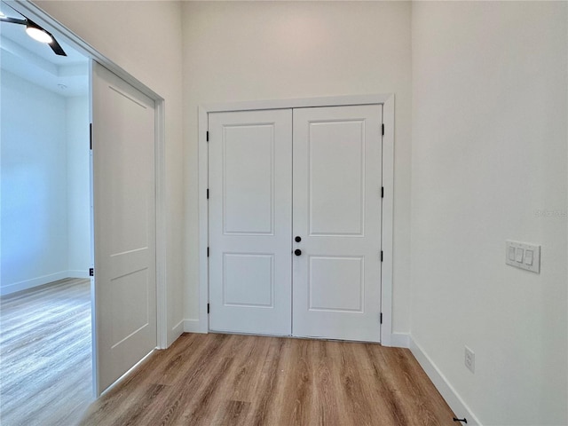 4748 Sylvania Ave, North Port, FL 34286 - foyer featuring light wood finished floors and baseboards