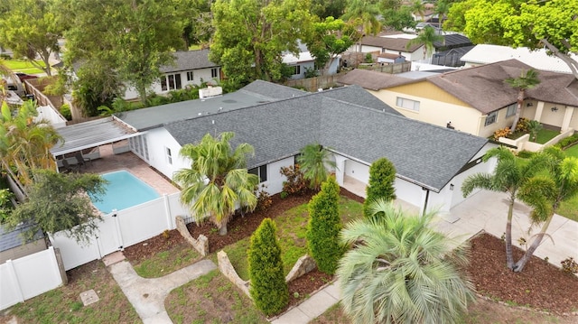 11772 96th Pl, Seminole, FL 33772 - aerial perspective of suburban area featuring a pool area