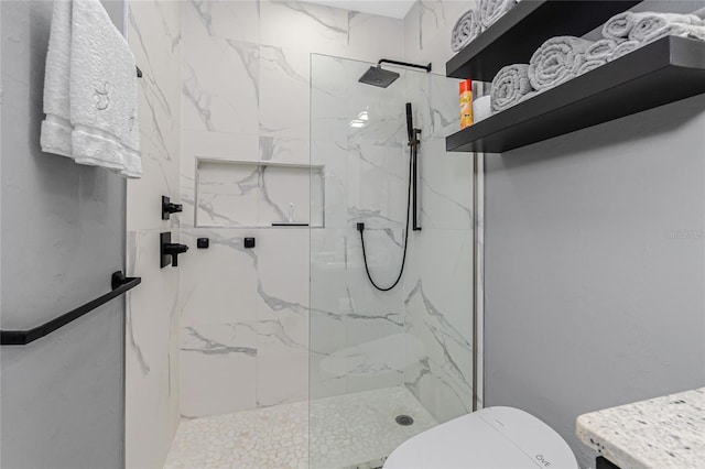 1750 Jamaica Way Unit 131, Punta Gorda, FL 33950 - bathroom with a marble finish shower and vanity