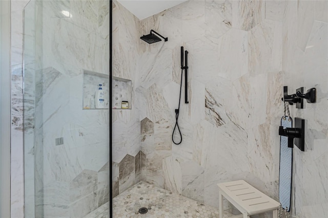 1750 Jamaica Way Unit 131, Punta Gorda, FL 33950 - bathroom with a marble finish shower
