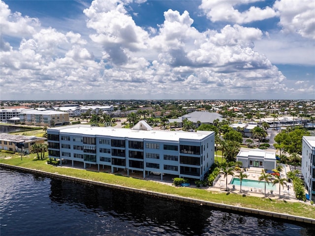 1750 Jamaica Way Unit 131, Punta Gorda, FL 33950 - drone / aerial view of a large body of water and a pool area