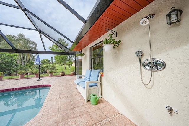 25499 Taltal Dr, Punta Gorda, FL 33983 - view of swimming pool with a lanai