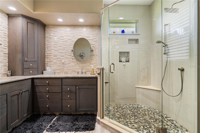1422 Via Milanese, Punta Gorda, FL 33950 - full bathroom with double vanity and a shower stall
