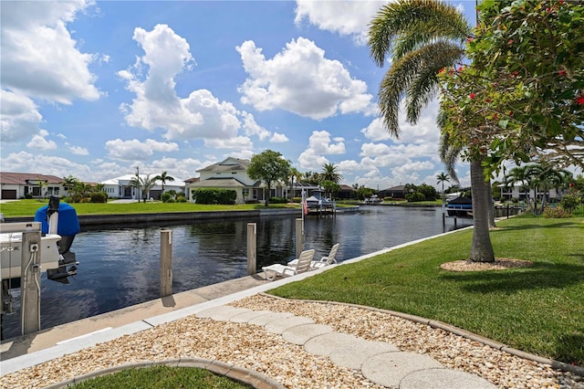 1422 Via Milanese, Punta Gorda, FL 33950 - water view with nearby suburban area and a boat dock