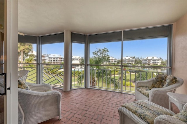 view of sunroom