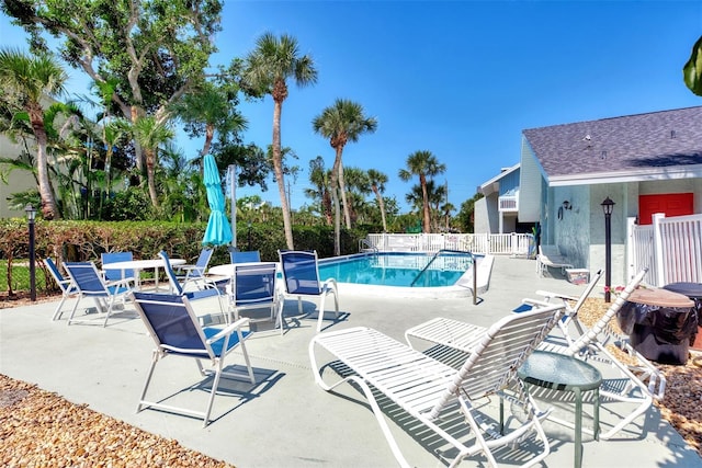 view of pool with a patio area